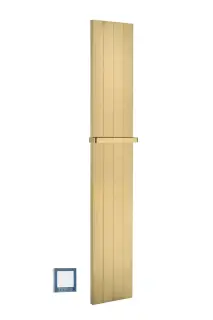 Boheme Flat Полотенцесушитель электрический 20,1x150h см, подключение снизу, цвет: bronze 725-BR