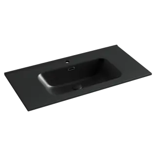 Умывальник накладной прямоугольный (цвет Черный Матовый) Element 910*465*180мм