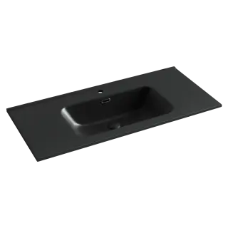 Умывальник накладной прямоугольный (цвет Черный Матовый) Element 1010*465*180мм