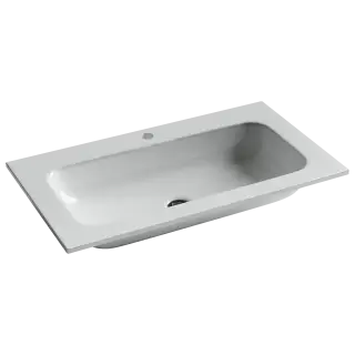 Раковина накладная Grace прямоугольная, с отверстием под смеситель, 810*457*137 мм, цвет белый