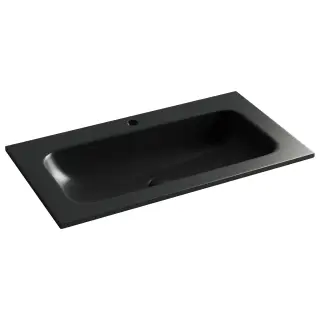 Раковина накладная Grace прямоугольная c отверстием под смеситель, 810*457*137мм, цвет черный матовый, арт. CN7012MB