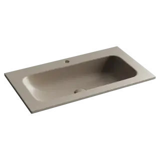 Раковина накладная Grace прямоугольная, с отверстием под смеситель, 810*457*137 мм, цвет капучино матовый, арт. CN7012MC