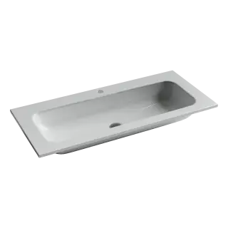 Раковина накладная Grace прямоугольная, с отверстием под смеситель,  1010*457*137 мм, цвет белый