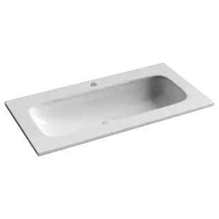 Раковина накладная мебельная Grace прямоугольная 910x457x137 с отверстием под смеситель цвет белый CN7019