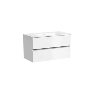 Тумба подвесная SANCOS Urban 890х450х550, c двумя ящиками оснащенными доводчиками, белый глянец , арт. UR90W