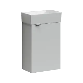 Тумба подвесная SANCOS Mini 355х205х500, с распашной дверцей, внутри 1 полка, белый глянец , арт.MN35WR