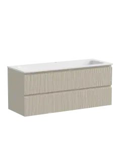 Тумба подвесная SANCOS Snob T 1195х445х500, c двумя ящиками оснащенными доводчиками, Beige Soft, арт.SNT120CE