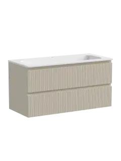 Тумба подвесная SANCOS Snob T 995х445х500, c двумя ящиками оснащенными доводчиками, Beige Soft , арт.SNT100CE