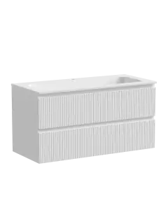 Тумба подвесная SANCOS Snob T 995х445х500, c двумя ящиками оснащенными доводчиками, Bianco, арт.SNT100W