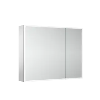 Зеркальный шкаф для ванной комнаты из алюминия SANCOS Реформа (Evoke) 900x700х136 мм с LED подсветкой, арт. SC8090