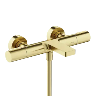Термостатический смеситель для ванны и душа SANCOS Этна (Etna), брашированное золото, PVD покрытие, арт. SC9006BG