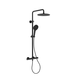 Душевая стойка с термостатом SANCOS Этна (Etna), черный матовый, арт. SC9007MB