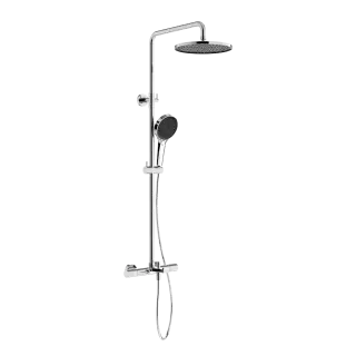 Душевая стойка с термостатом и изливом SANCOS Этна (Etna), хром, арт. SC9008CH