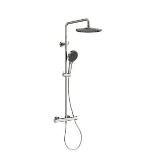 Душевая стойка с термостатом SANCOS Этна (Etna), брашированный никель, PVD покрытие, арт. SC9007BN
