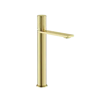 Смеситель для раковины высокий SANCOS Звено (Nexus), брашированное золото, PVD покрытие, арт. SC9012BG