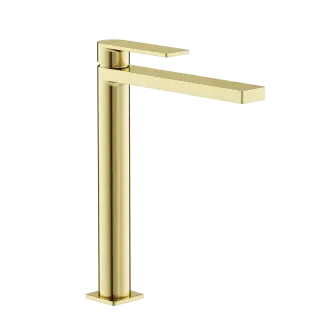 Смеситель для раковины SANCOS Студия (Studio), брашированное золото, PVD покрытие, арт. SC9016BG