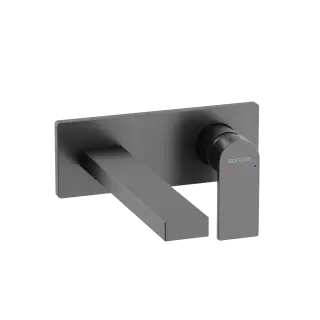 Смеситель для раковины SANCOS Студия (Studio) c внутренней частью, вороненая сталь, арт. SC9017GG