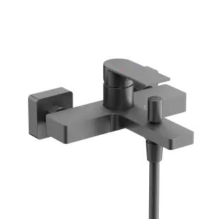 Смеситель для ванны и душа SANCOS Студия (Studio), вороненая сталь, арт. SC9018GG