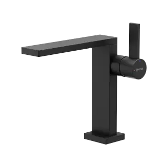 Смеситель для раковины SANCOS Линн (Linn), черный матовый, арт. SC9019MB