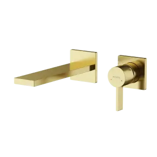 Смеситель для раковины SANCOS Линн (Linn) c внутренней частью, брашированное золото, PVD покрытие, арт. SC9021BG