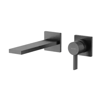 Смеситель для раковины SANCOS Линн (Linn) c внутренней частью, вороненая сталь, арт. SC9021GG