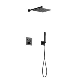 Душевой комплект с термостатом SANCOS Линн (Linn), с внутренней частью, черный матовый, арт. SC9022MB