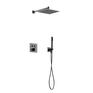 Душевой комплект с термостатом SANCOS Линн (Linn), с внутренней частью, вороненая сталь арт. SC9022GG