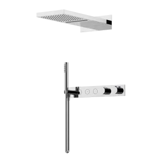 Душевой комплект с термостатом SANCOS Линн (Linn), с внутренней частью, хром, арт. SC9023CH