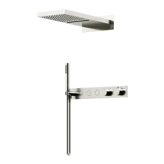 Душевой комплект с термостатом SANCOS Линн (Linn), с внутренней частью, брашированный никель, PVD покрытие, арт. SC9023BN