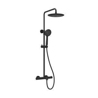 Душевая стойка SANCOS Гейм (Game) для душа с термостатическим смесителем, цвет черный матовый, арт. SC3001MB