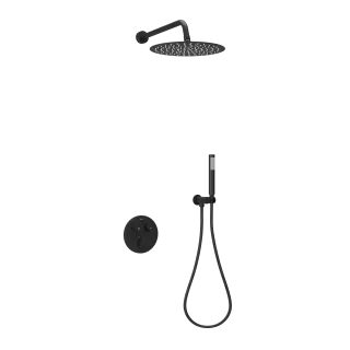 Душевой комплект SANCOS Связь (Link) встраиваемый, c термостатическим смесителем, цвет черный матовый, арт. SC3005MB