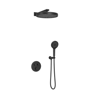 Душевой комплект SANCOS Космос (Space) встраиваемый c термостатическим смесителем, цвет черный матовый , арт. SC3006MB