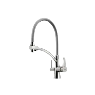 Смеситель для кухни SANCOS Эри (Eri) с возможностью подключения фильтра, цвет брашированный никель, арт. SC4001BN