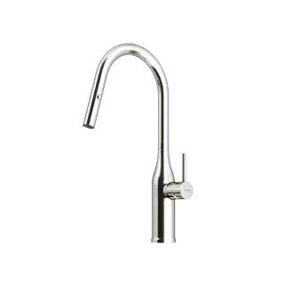 Смеситель для кухни SANCOS Гранд (Grand) с вытяжным изливом, цвет нержавеющая сталь, арт. SC4002BNG