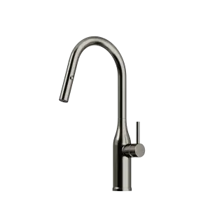 Смеситель для кухни SANCOS Гранд (Grand) с вытяжным изливом, цвет вороненая сталь, арт. SC4002GG