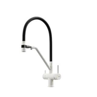 Смеситель для кухни SANCOS Дора (Dora) с возможностью подключения фильтра для воды, цвет белый гранит, арт. SC4003GR