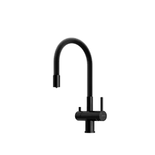 Смеситель для кухни SANCOS Лучия (Lucia) с возможностью подключения фильтра для воды, цвет матовый черный, арт. SC4004MB