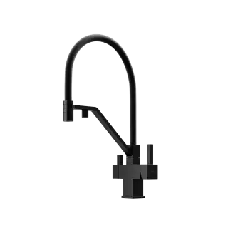 Смеситель для кухни SANCOS Лоро (Loro) c возможностью подключения фильтра для воды, цвет матовый черный, арт. SC4007MB