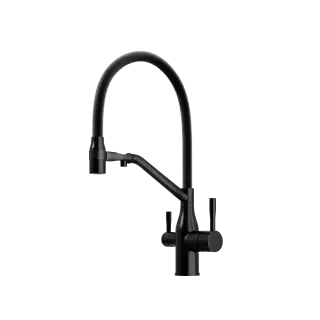 Смеситель для кухни SANCOS Орта (Orta) с возможностью подключения фильтра для воды, цвет матовый черный, арт. SC4008MB