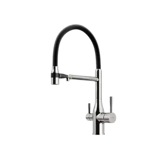 Смеситель для кухни SANCOS Гарда (Garda) с возможностью подключения фильтра для воды, цвет брашированный никель, арт. SC4009BN