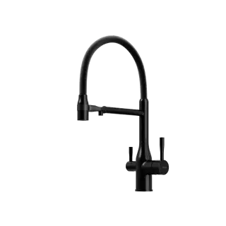 Смеситель для кухни SANCOS Гарда (Garda) с возможностью подключения фильтра для воды, цвет матовый черный, арт. SC4009MB