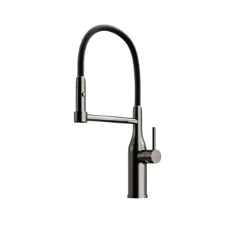 Смеситель для кухни SANCOS Прайд (Pride) с гибким изливом, цвет вороненая сталь, арт. SC4011GG