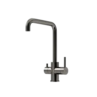 Смеситель для кухни SANCOS Вела (Vela) с возможностью подключения фильтра для воды, цвет вороненая сталь, арт. SC4013GG