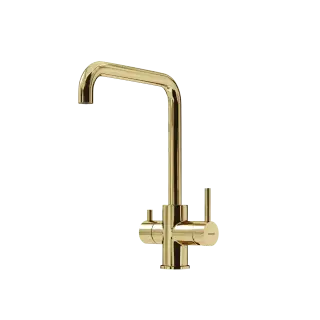 Смеситель для кухни SANCOS Вела (Vela) с возможностью подключения фильтра для воды, цвет полированное золото, арт. SC4013ZG