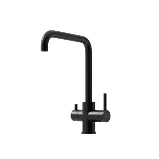 Смеситель для кухни SANCOS Вела (Vela) с возможностью подключения фильтра для воды, цвет черный матовый, арт. SC4013MB