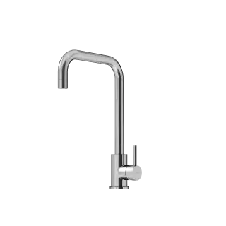 Смеситель для кухни из нержавеющей стали Sancos Сталь (Stainless), с поворотным Г изливом, арт SC12002SS