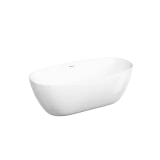 Акриловая ванна Sancos Овал (Oval) 1700x800x580, отдельностоящая, овальная, с каркасом, со сливом-переливом, донным клапаном с системой 