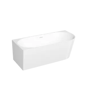 Акриловая ванна Sancos Грань Л (Edge L) 1700x800x580, угловая, левая, с каркасом, со сливом-переливом, донным клапаном с системой 