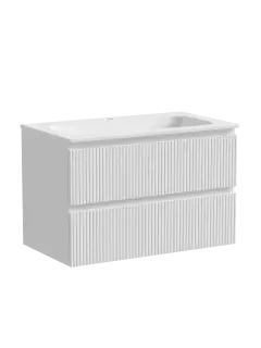 Тумба подвесная SANCOS Snob T 790х445х500, c двумя ящиками оснащенными доводчиками, Bianco, арт.SNT80W