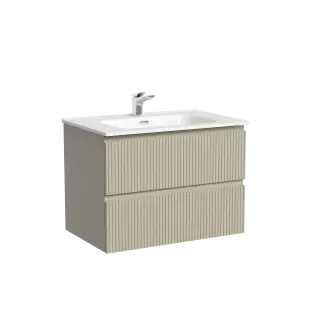 Тумба подвесная SANCOS Snob T 690х445х500, c двумя ящиками оснащенными доводчиками, Beige Soft , арт.SNT70CE